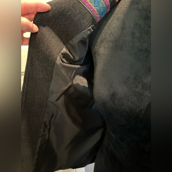 Coldwater Creek open front jacket, southwestern beaded sequin multicolor inserts - Picture 14 of 16